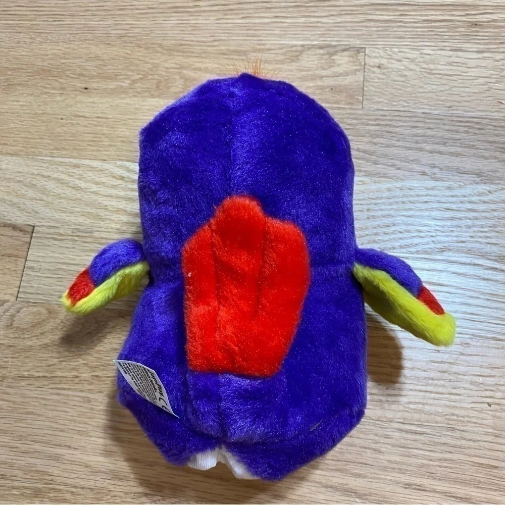 Kookoo Egg Drops Parrot Bird Jay Play Idea Tank Purple Kids Toy Stuffed Plush